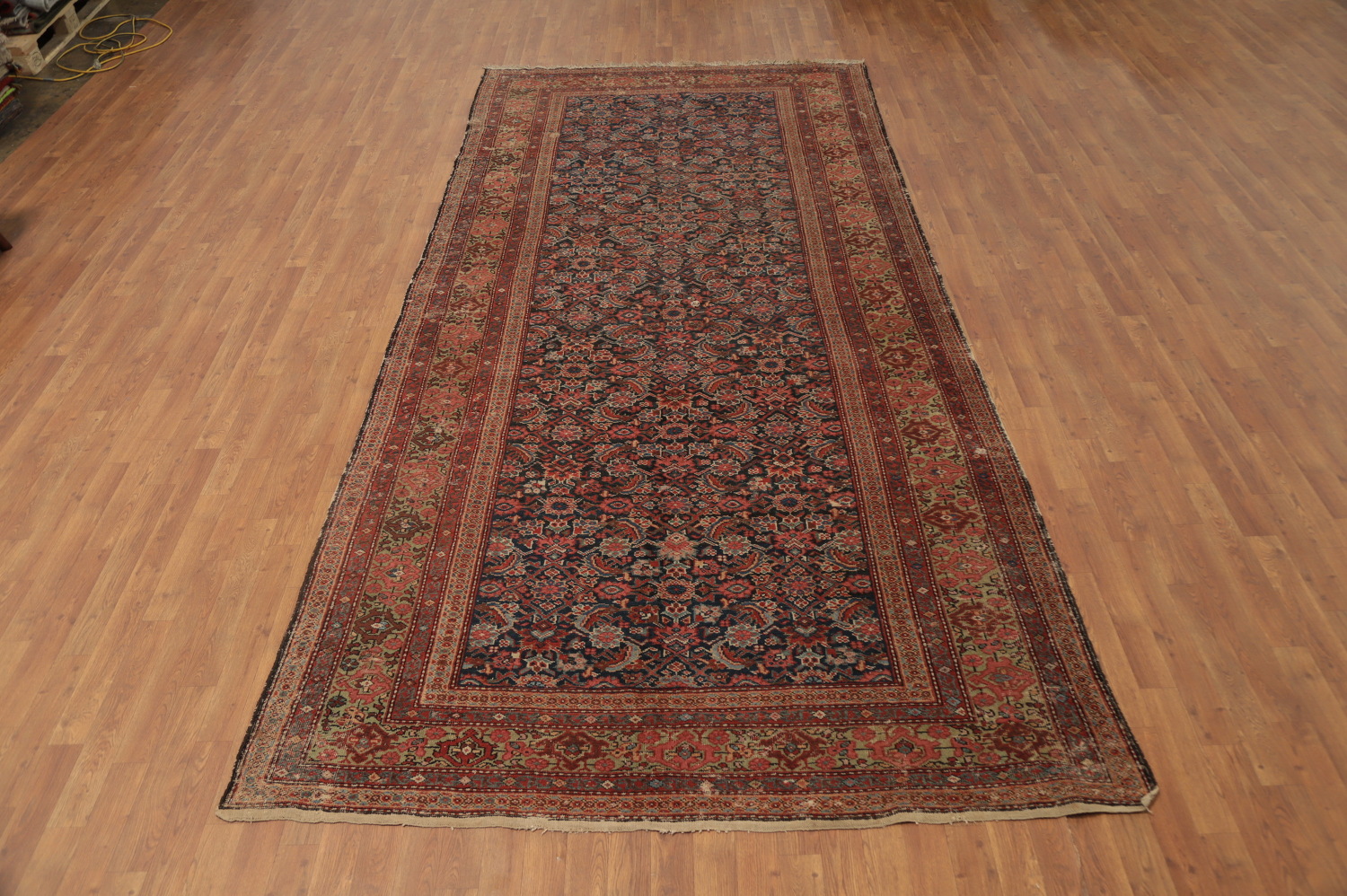 Pre-1900 Antique Vegetable Dye Sultanabad Persian Area Rug 6x13