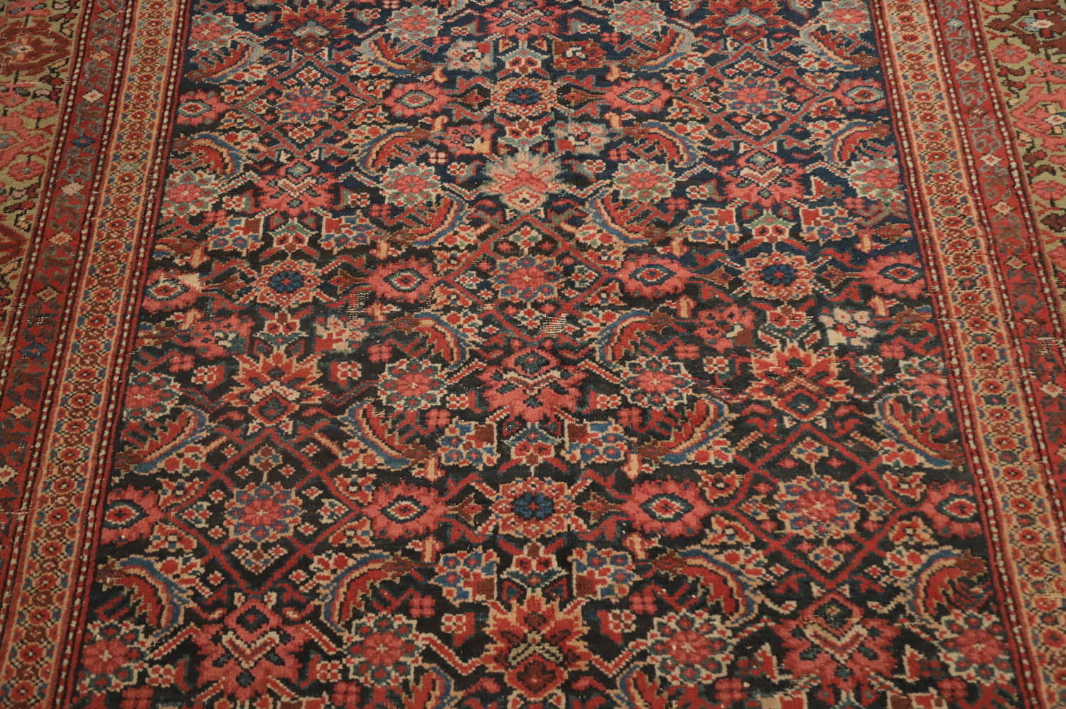 Pre-1900 Antique Vegetable Dye Sultanabad Persian Area Rug 6x13