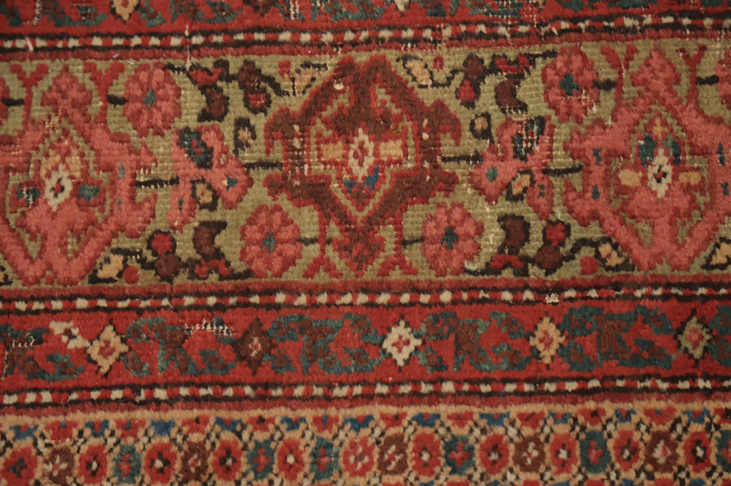 Pre-1900 Antique Vegetable Dye Sultanabad Persian Area Rug 6x13