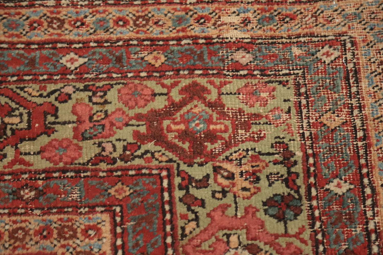 Pre-1900 Antique Vegetable Dye Sultanabad Persian Area Rug 6x13