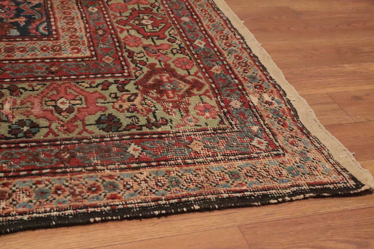Pre-1900 Antique Vegetable Dye Sultanabad Persian Area Rug 6x13