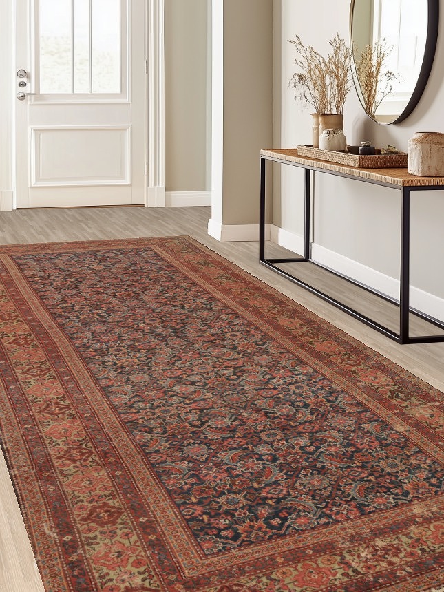 Pre-1900 Antique Vegetable Dye Sultanabad Persian Area Rug 6x13