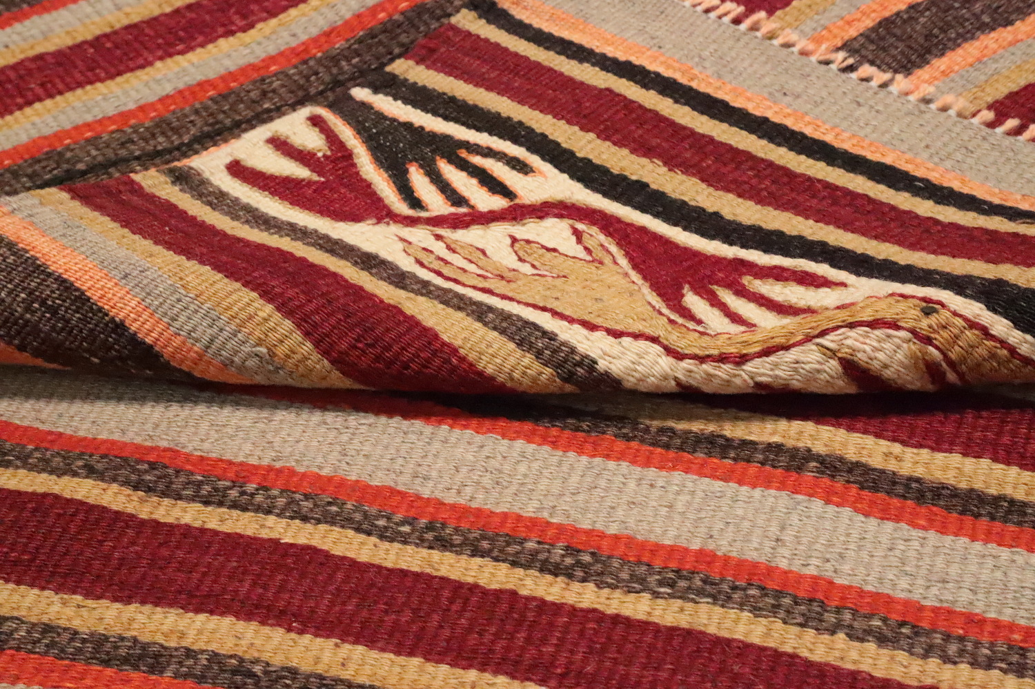 Vegetable Dye Kilim Turkish Area Rug 5x10
