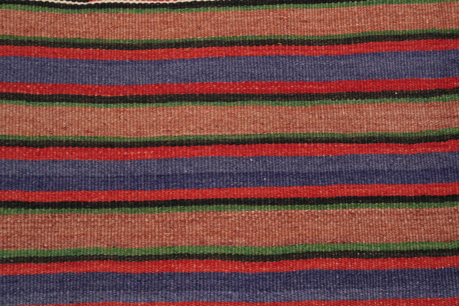 Vegetable Dye Kilim Turkish Runner Rug 4x9