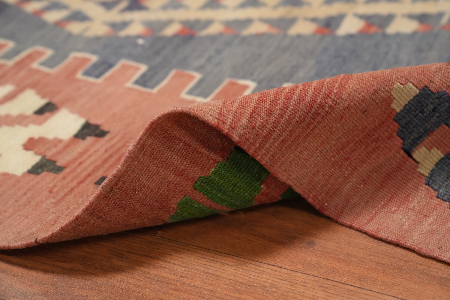 Vegetable Dye Kilim Turkish Area Rug 5x9