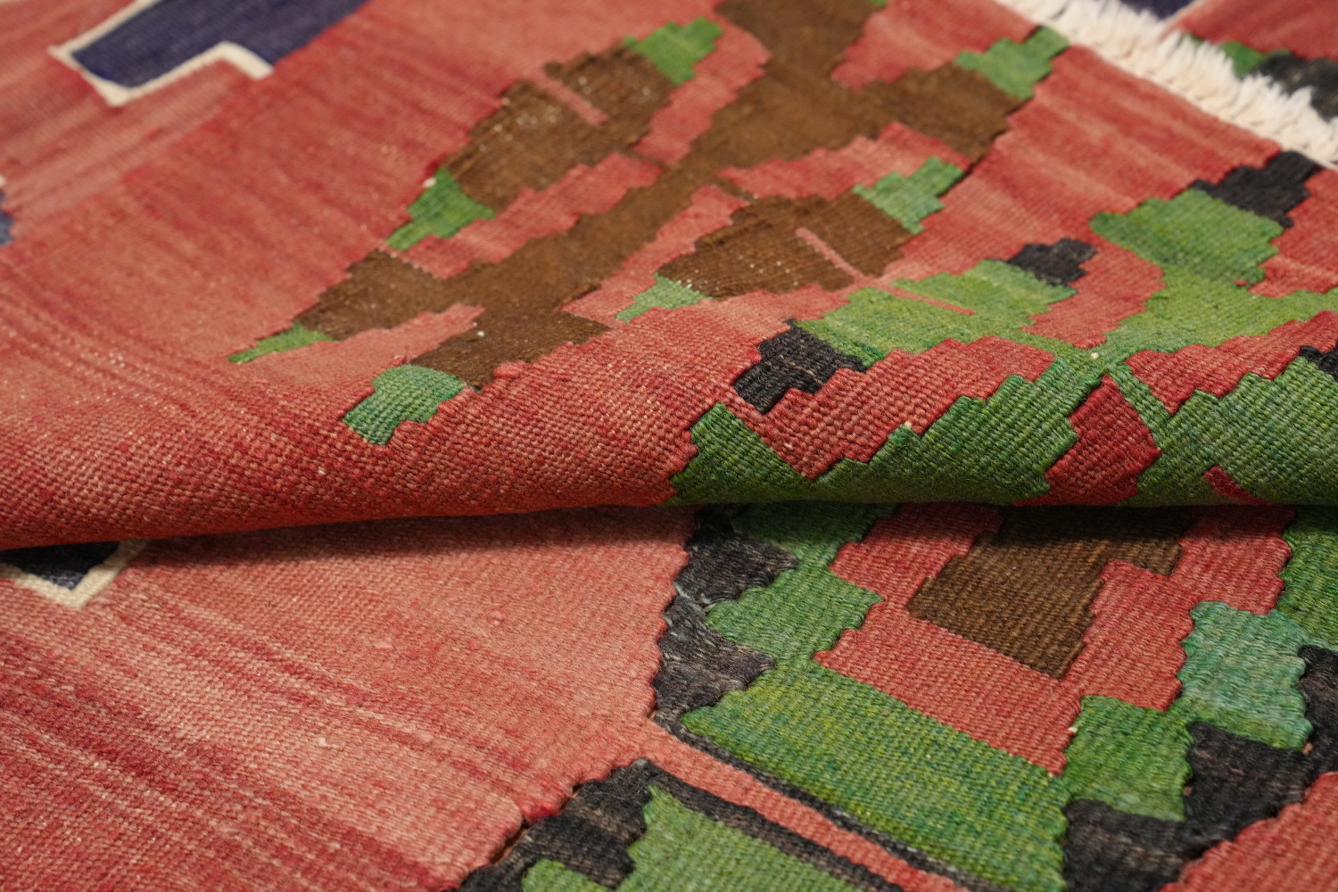Vegetable Dye Kilim Turkish Area Rug 5x9