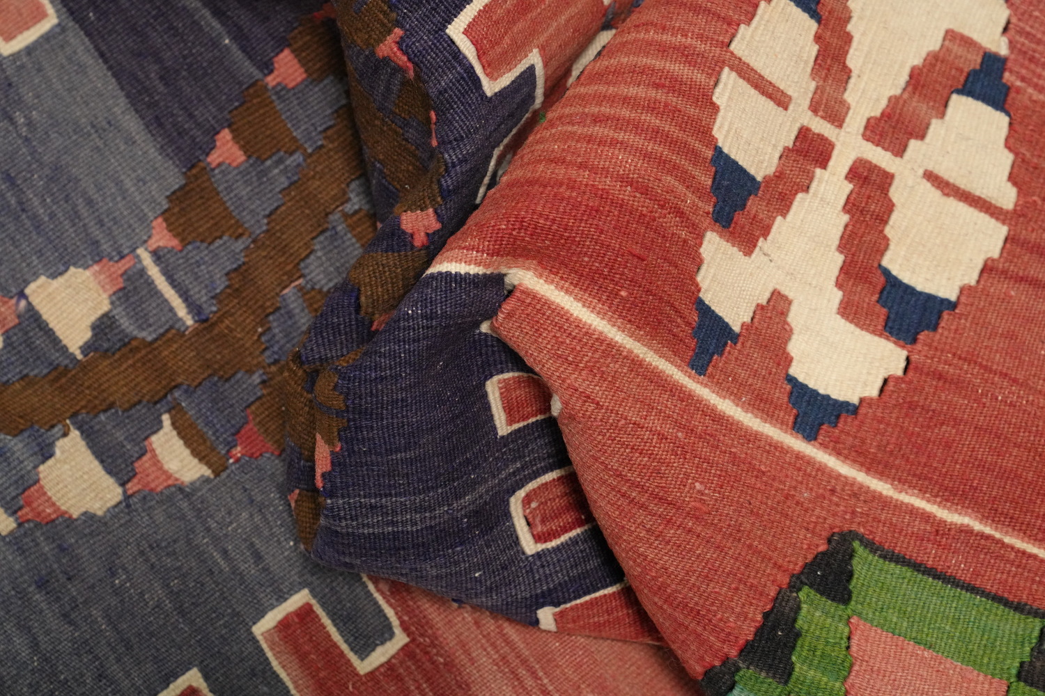 Vegetable Dye Kilim Turkish Area Rug 5x9