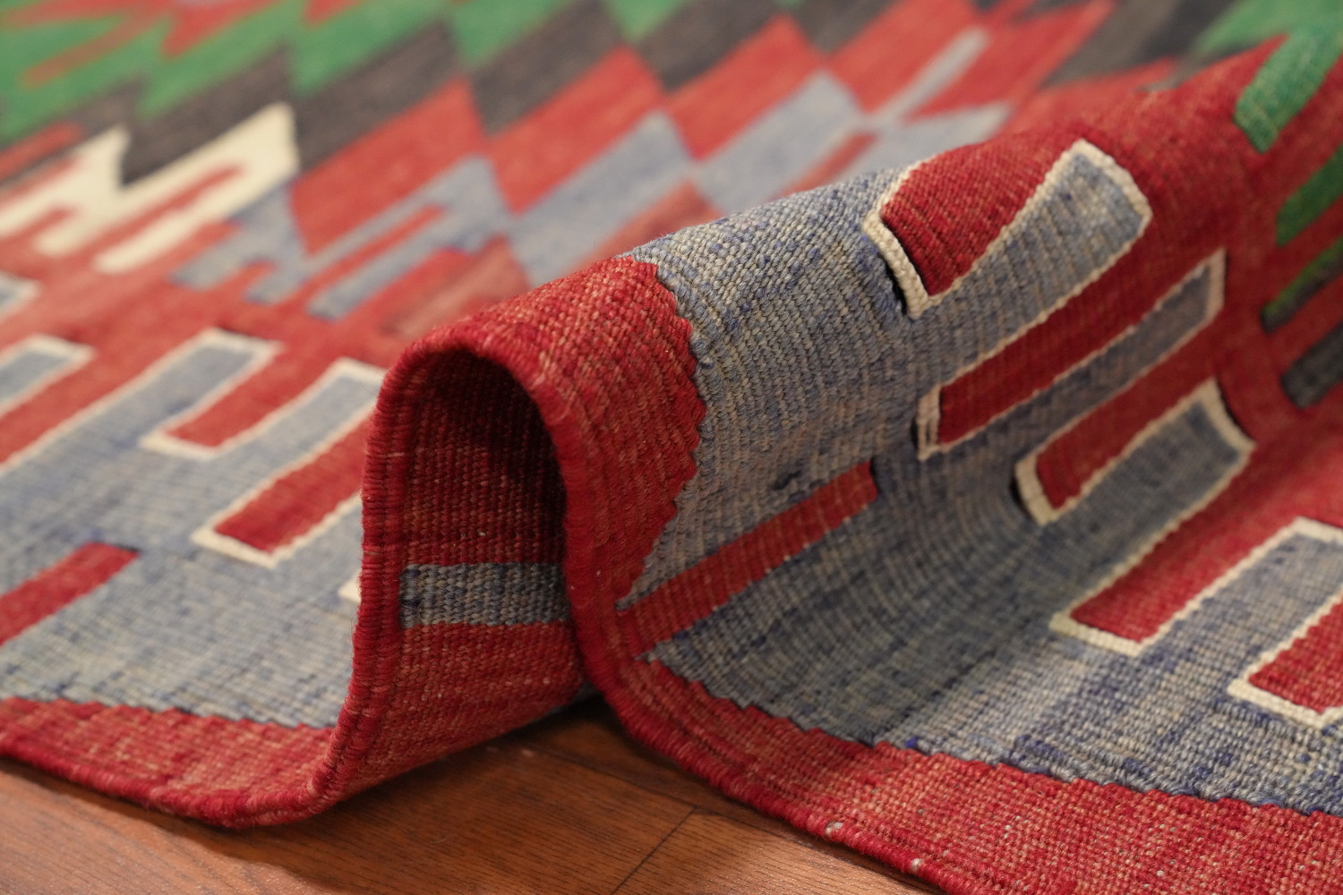 Vegetable Dye Kilim Handmade Area Rug 5x9