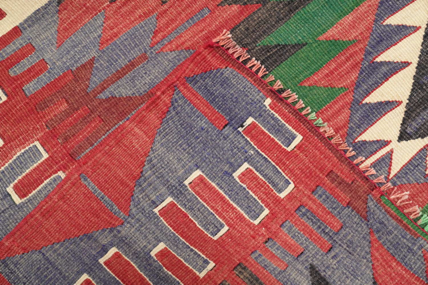 Vegetable Dye Kilim Handmade Area Rug 5x9