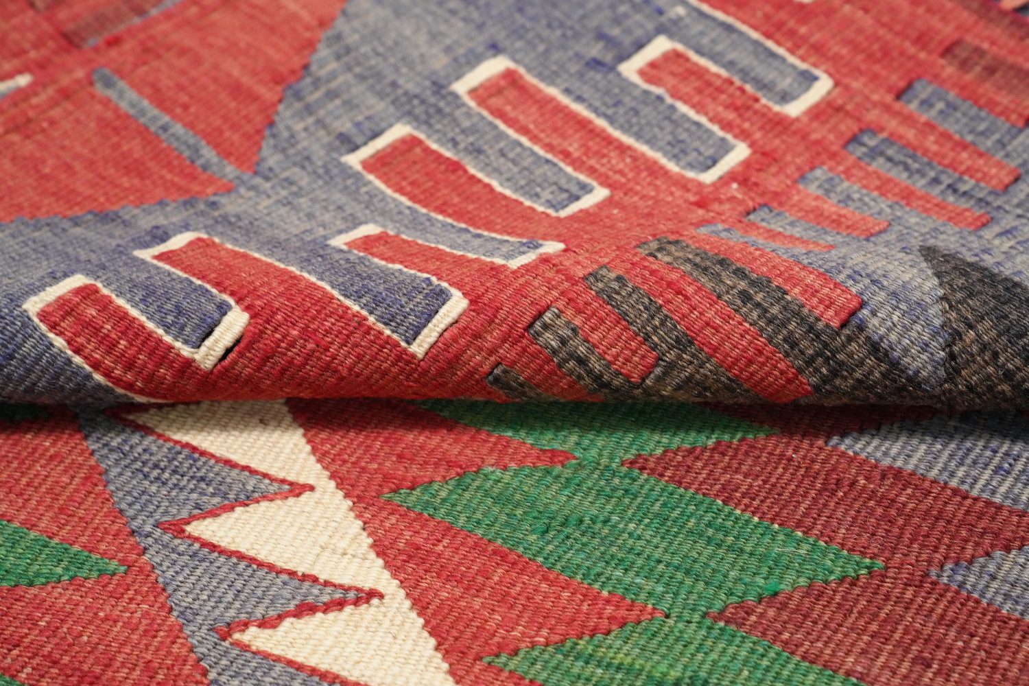 Vegetable Dye Kilim Handmade Area Rug 5x9