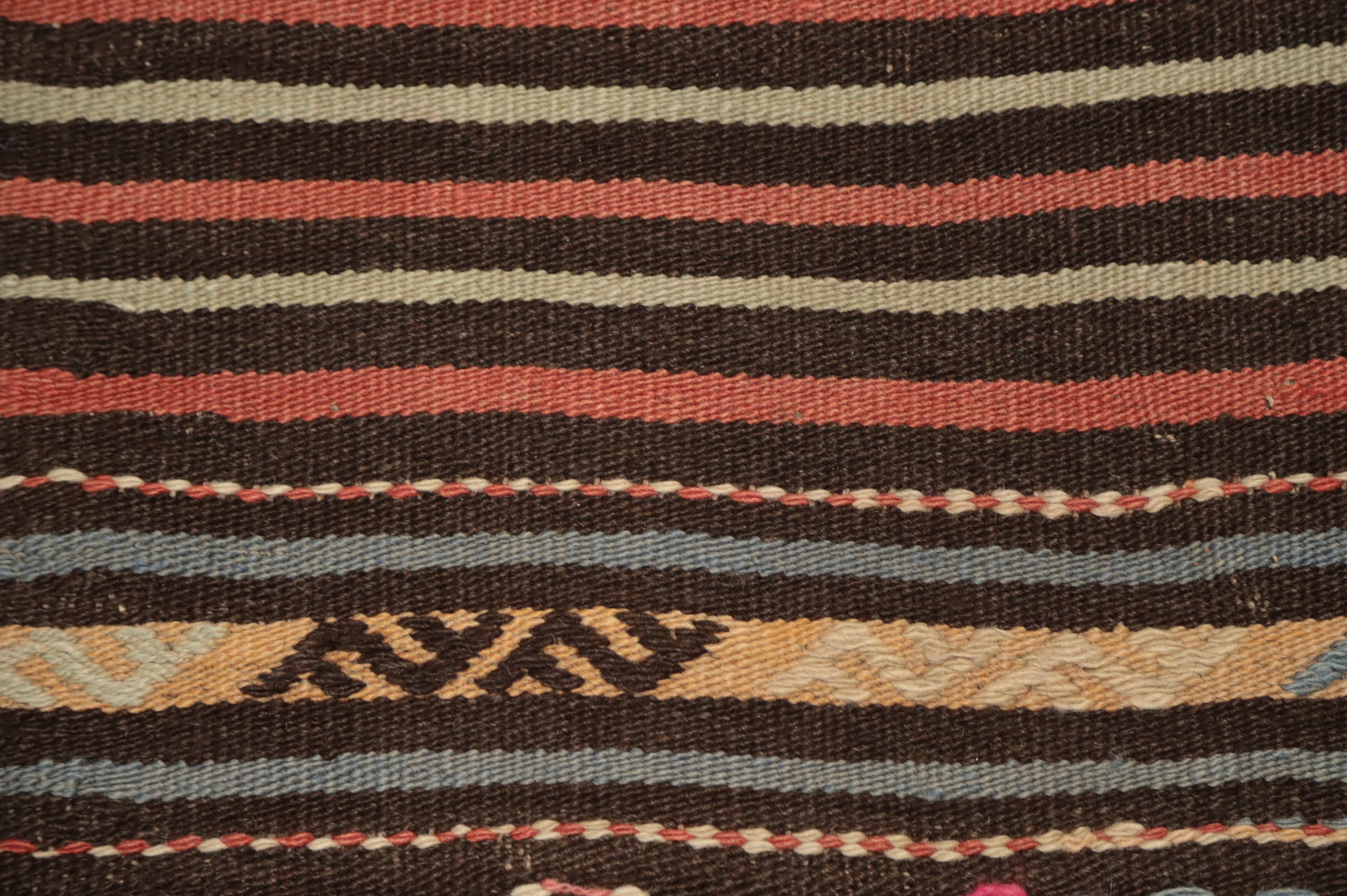 Vegetable Dye Kilim Turkish Area Rug 6x8
