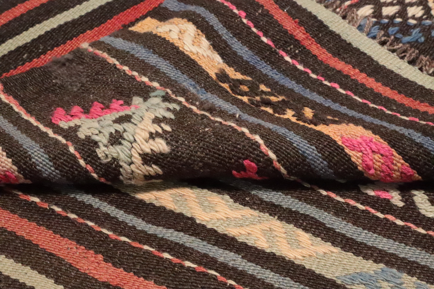 Vegetable Dye Kilim Turkish Area Rug 6x8