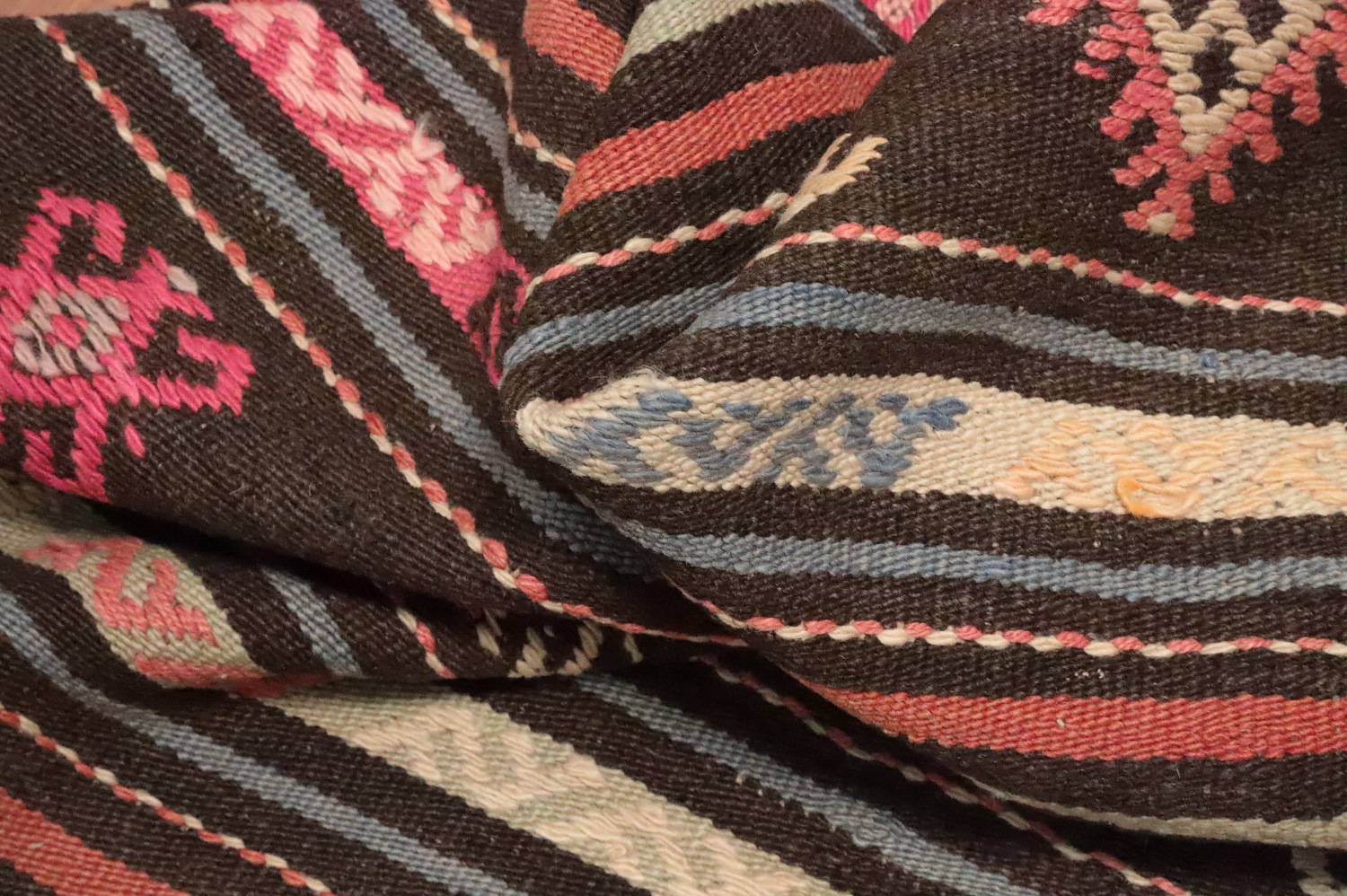 Vegetable Dye Kilim Turkish Area Rug 6x8
