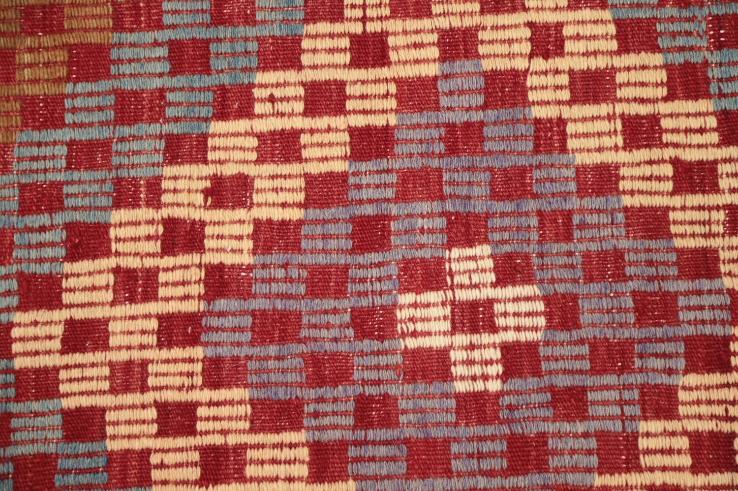Vegetable Dye Kilim Geometric Area Rug 6x9
