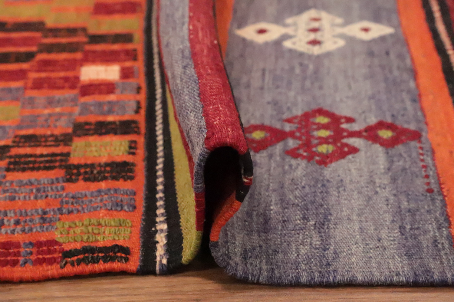 Colorful Kilim Area Rug 5x9 with Ethnic Designs for Living Spaces
