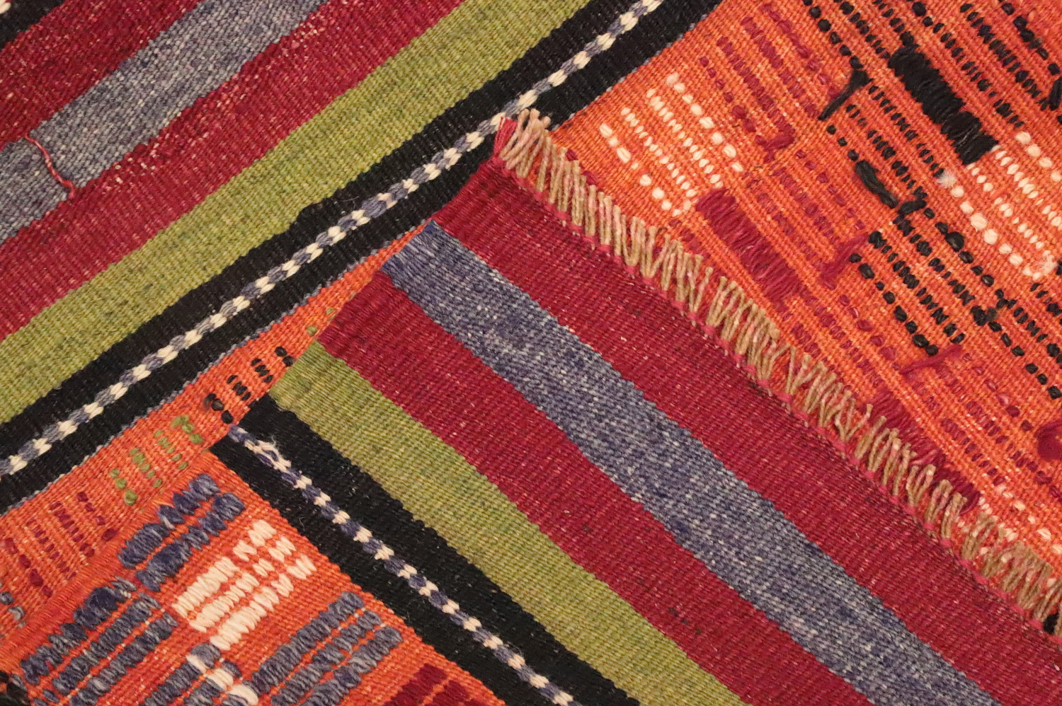 Colorful Kilim Area Rug 5x9 with Ethnic Designs for Living Spaces
