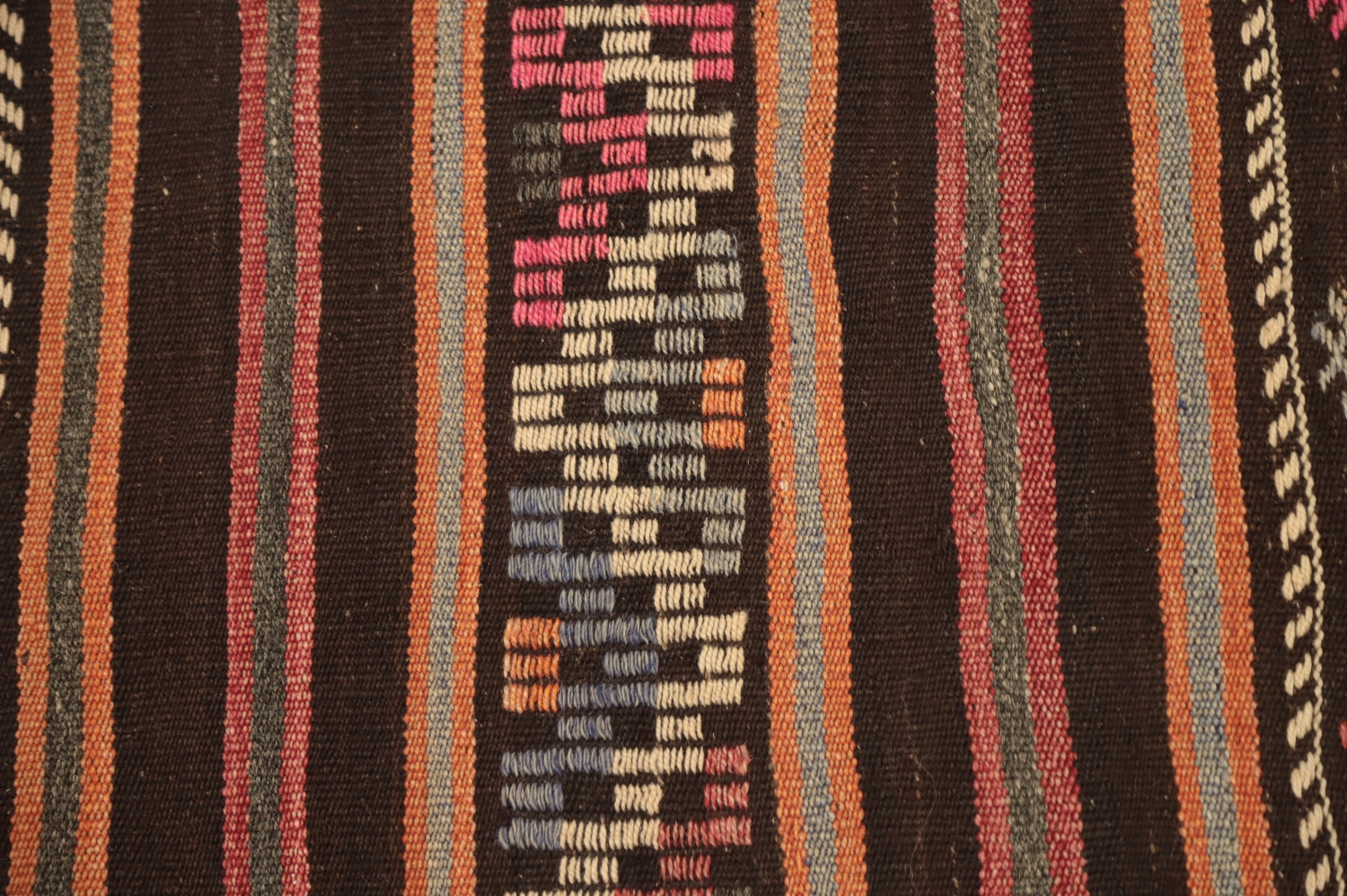 Vegetable Dye Kilim Area Rug 7x9