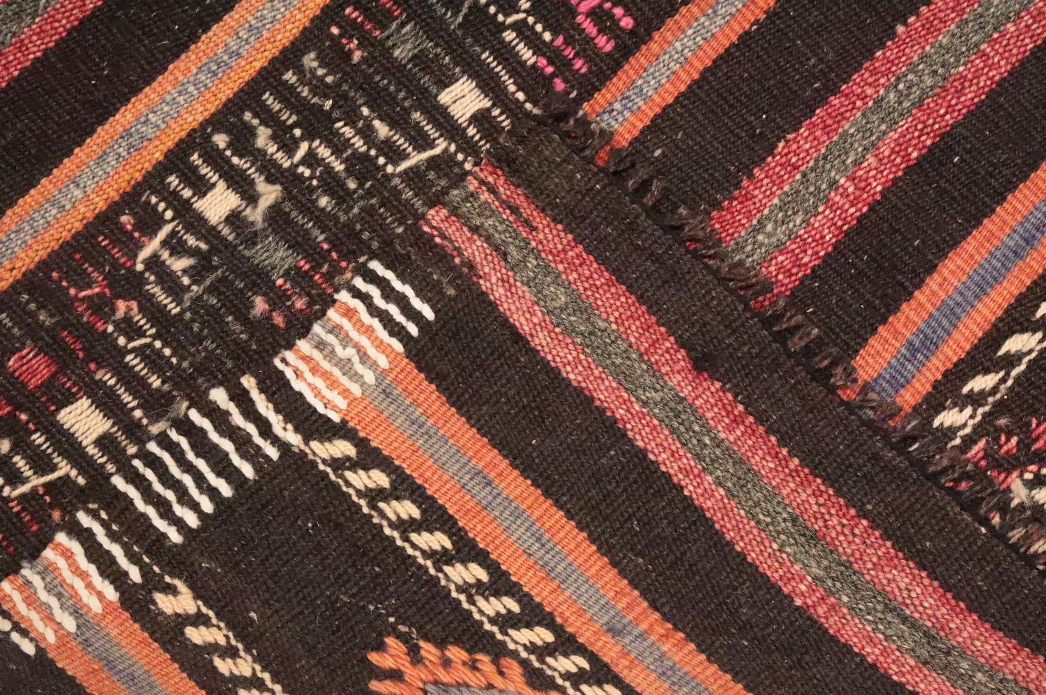 Vegetable Dye Kilim Area Rug 7x9