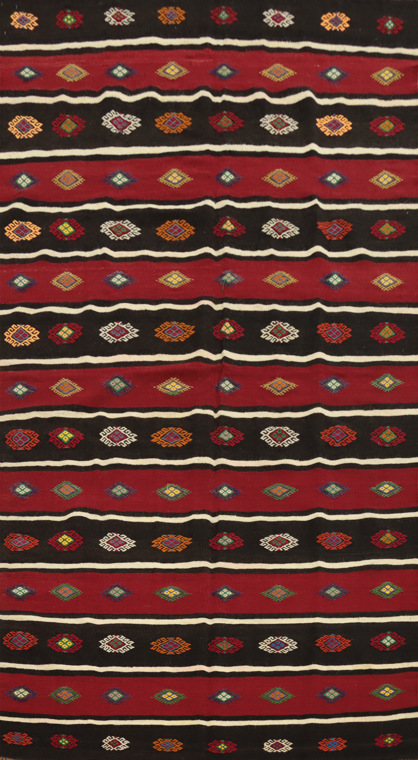 Vegetable Dye Kilim Turkish Area Rug 6x10