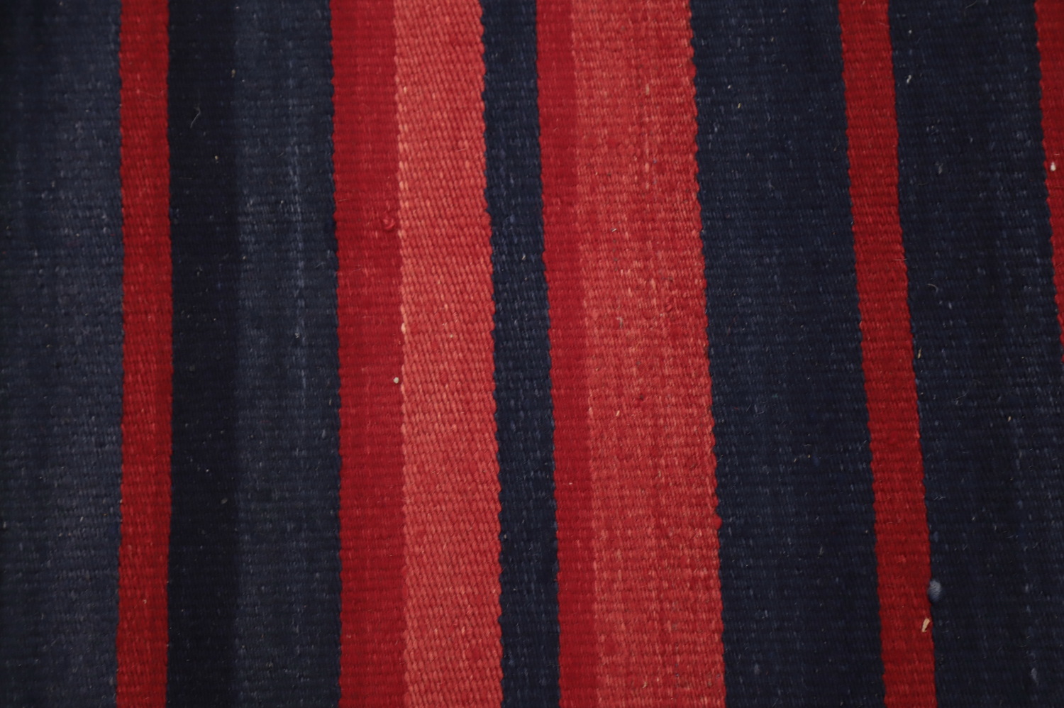 Vegetable Dye Kilim Striped Wool Area Rug 5x10