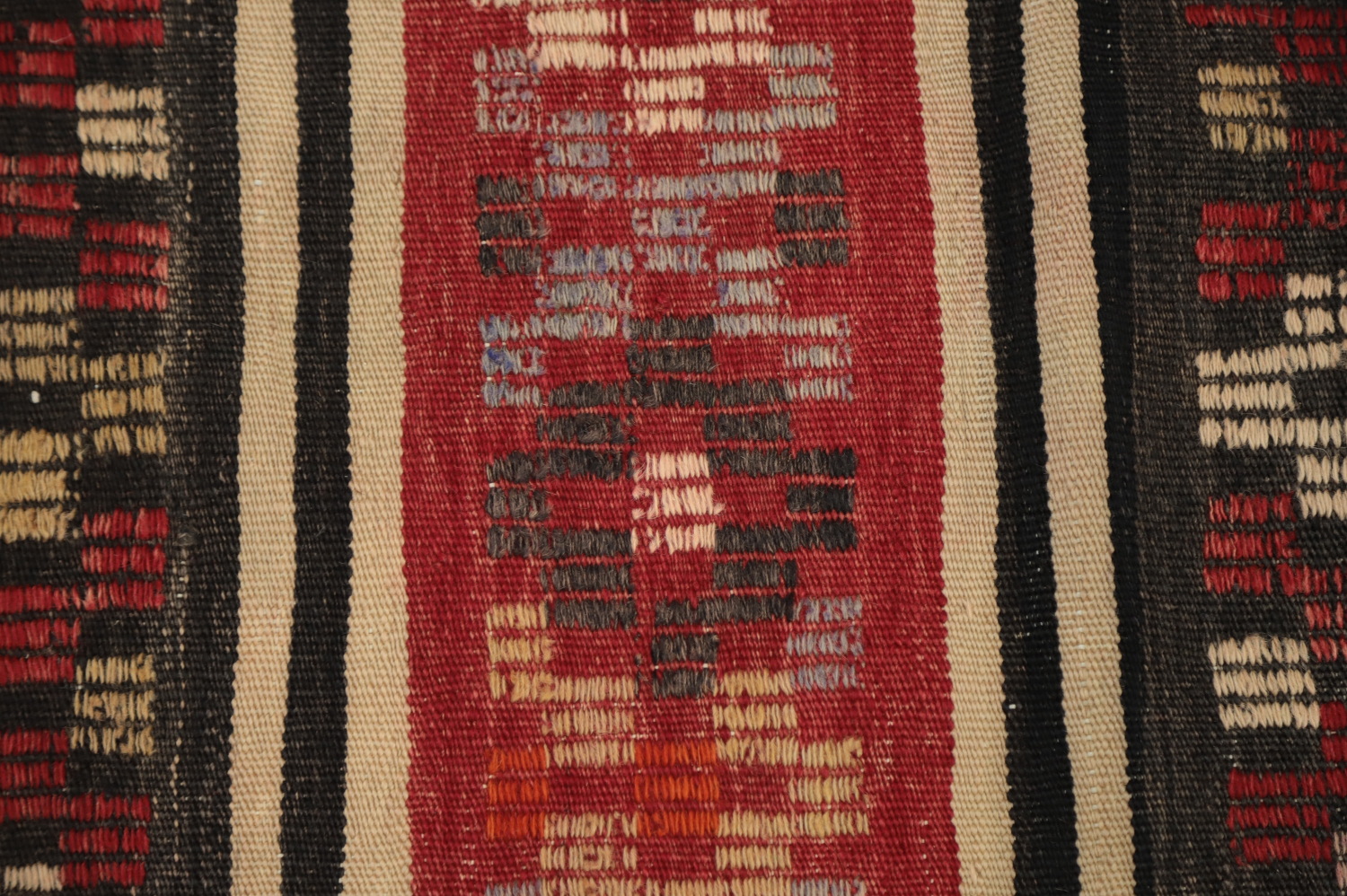 Vegetable Dye Kilim Geometric Area Rug 6x9