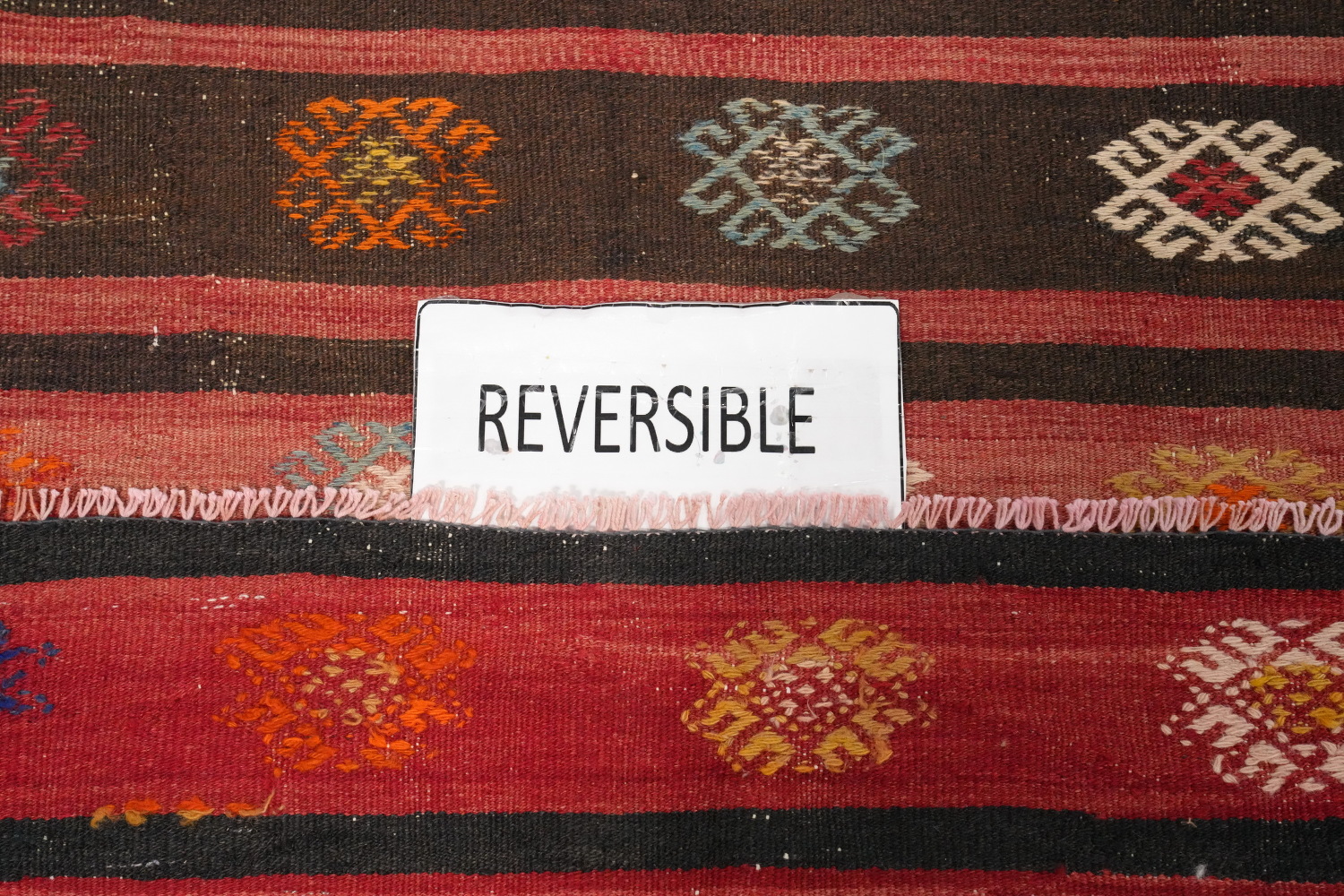 Vegetable Dye Kilim Turkish Area Rug 6x10