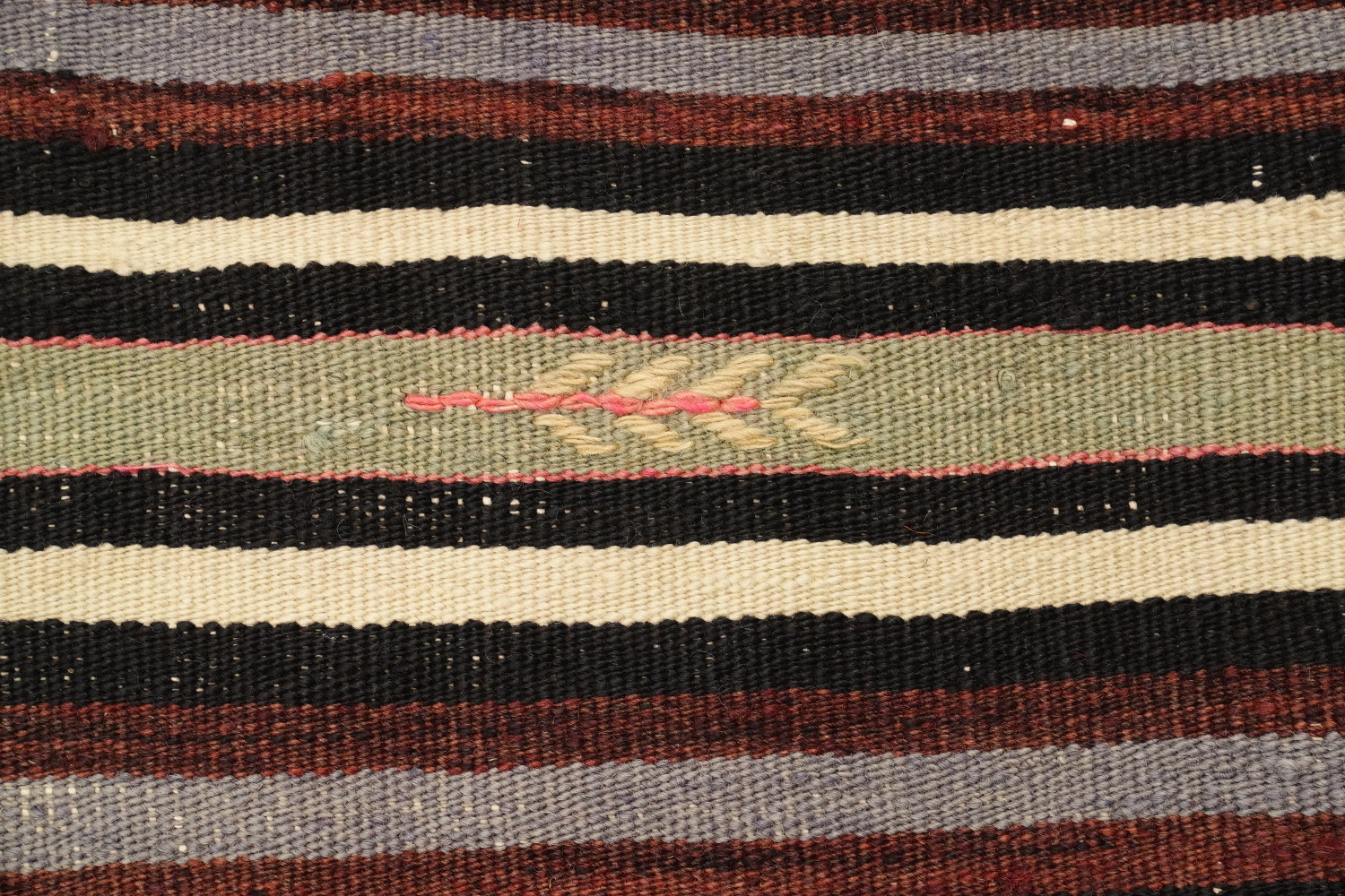 Ethnic Stripes and Bold Hues Kilim Rug 5x7