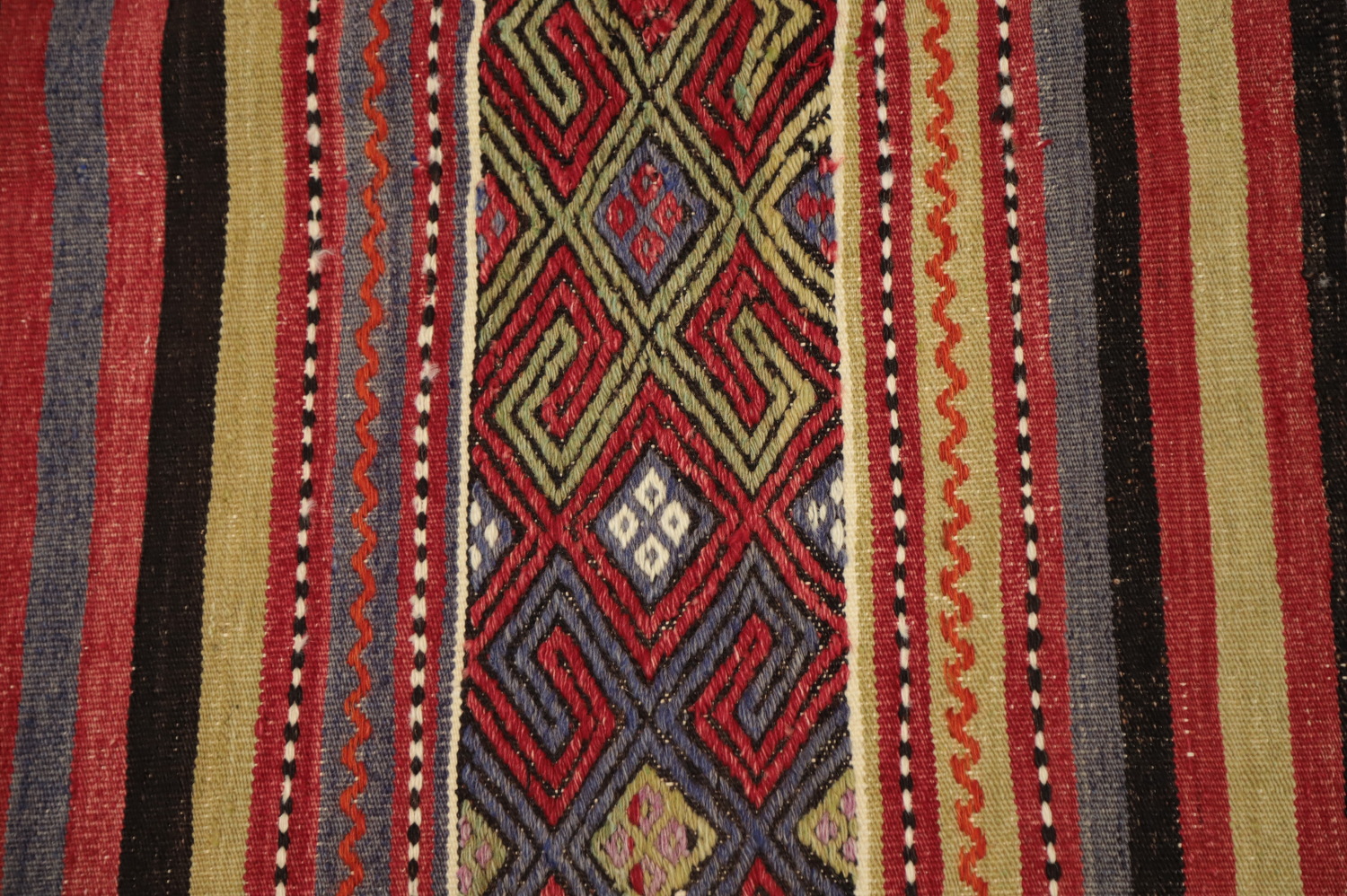 Vegetable Dye Kilim Turkish Area Rug 6x8