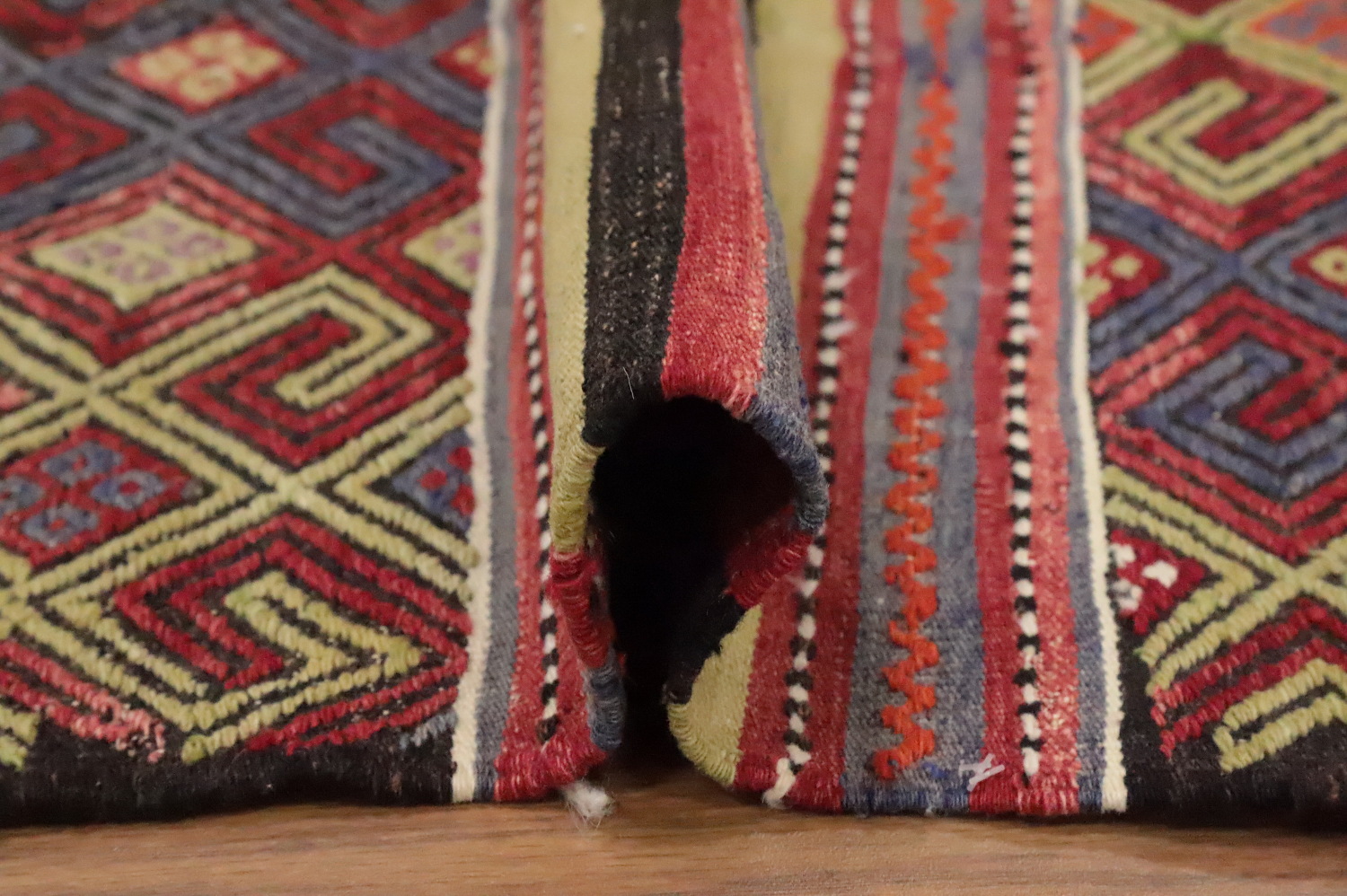 Vegetable Dye Kilim Turkish Area Rug 6x8