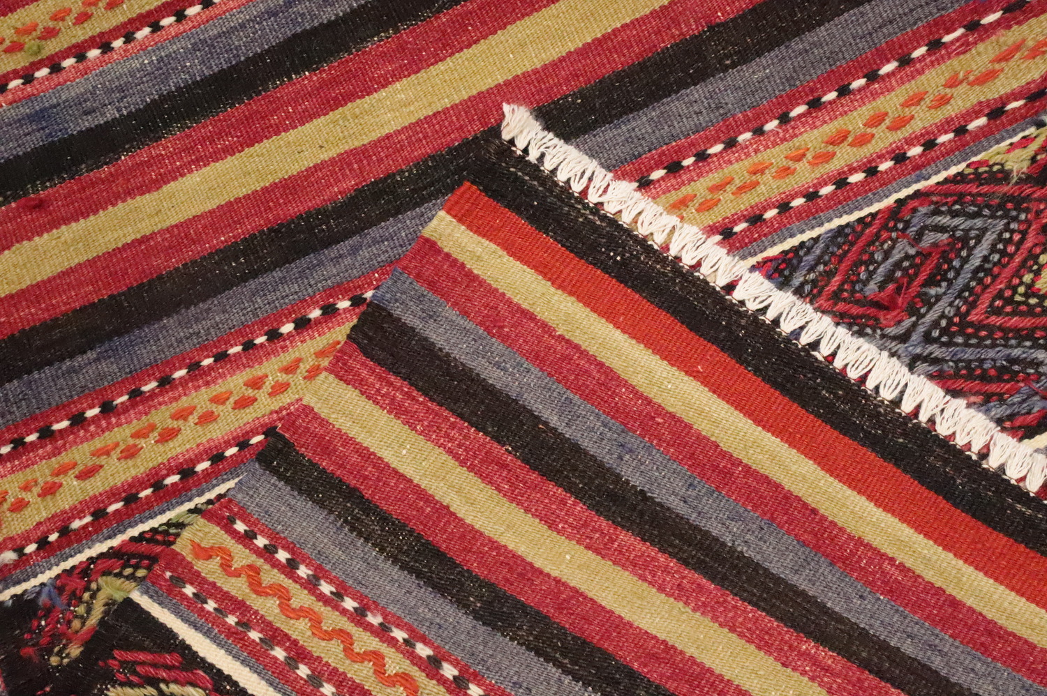 Vegetable Dye Kilim Turkish Area Rug 6x8