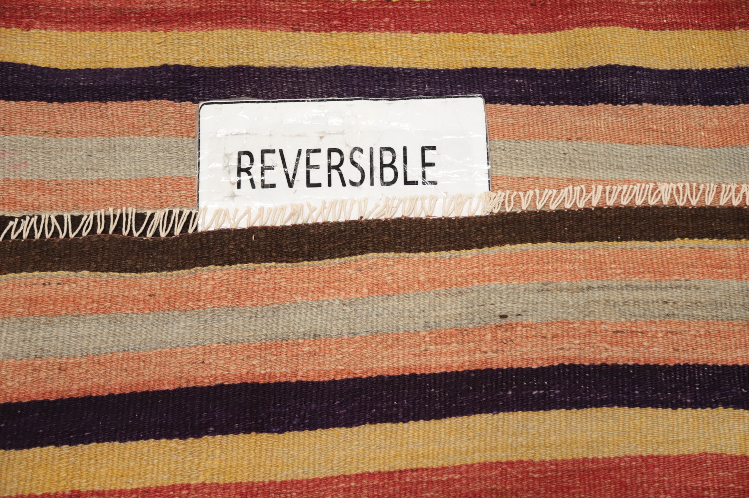 Vegetable Dye Kilim Turkish Area Rug 5x8