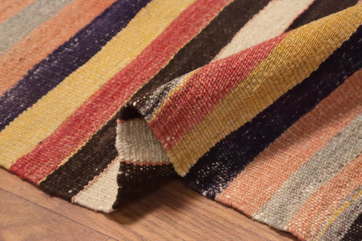 Vegetable Dye Kilim Turkish Area Rug 5x8