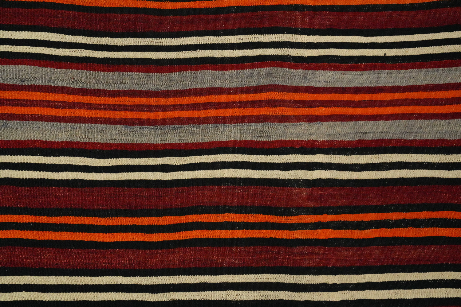 Vibrant Stripes Handmade Wool Kilim Area Rug 5x11