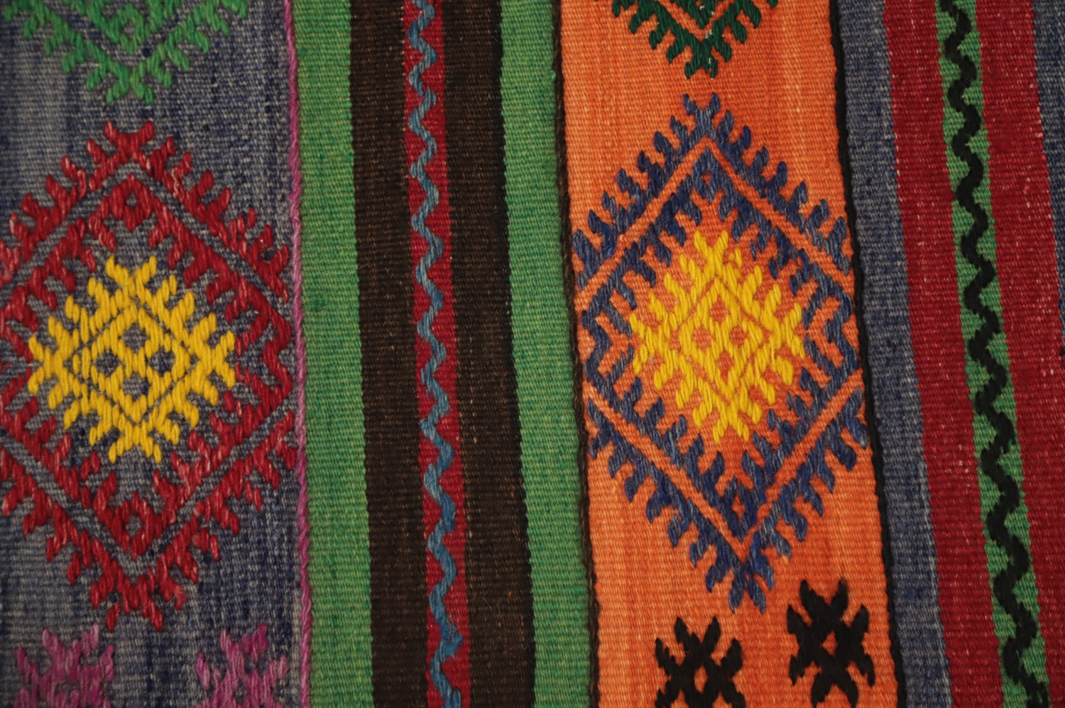 Vibrant Geometric Kilim Area Rug 6x10 for Bohemian Living Rooms