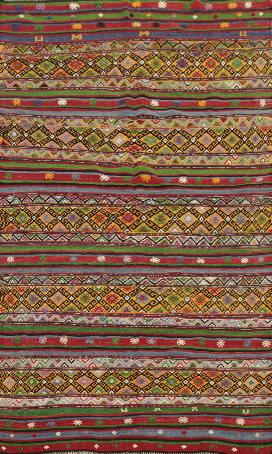 Vegetable Dye Kilim Turkish Area Rug 5x8
