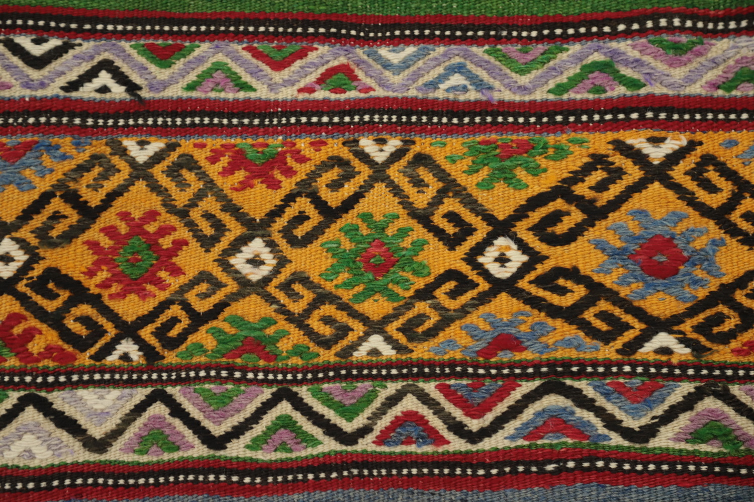 Vegetable Dye Kilim Turkish Area Rug 5x8