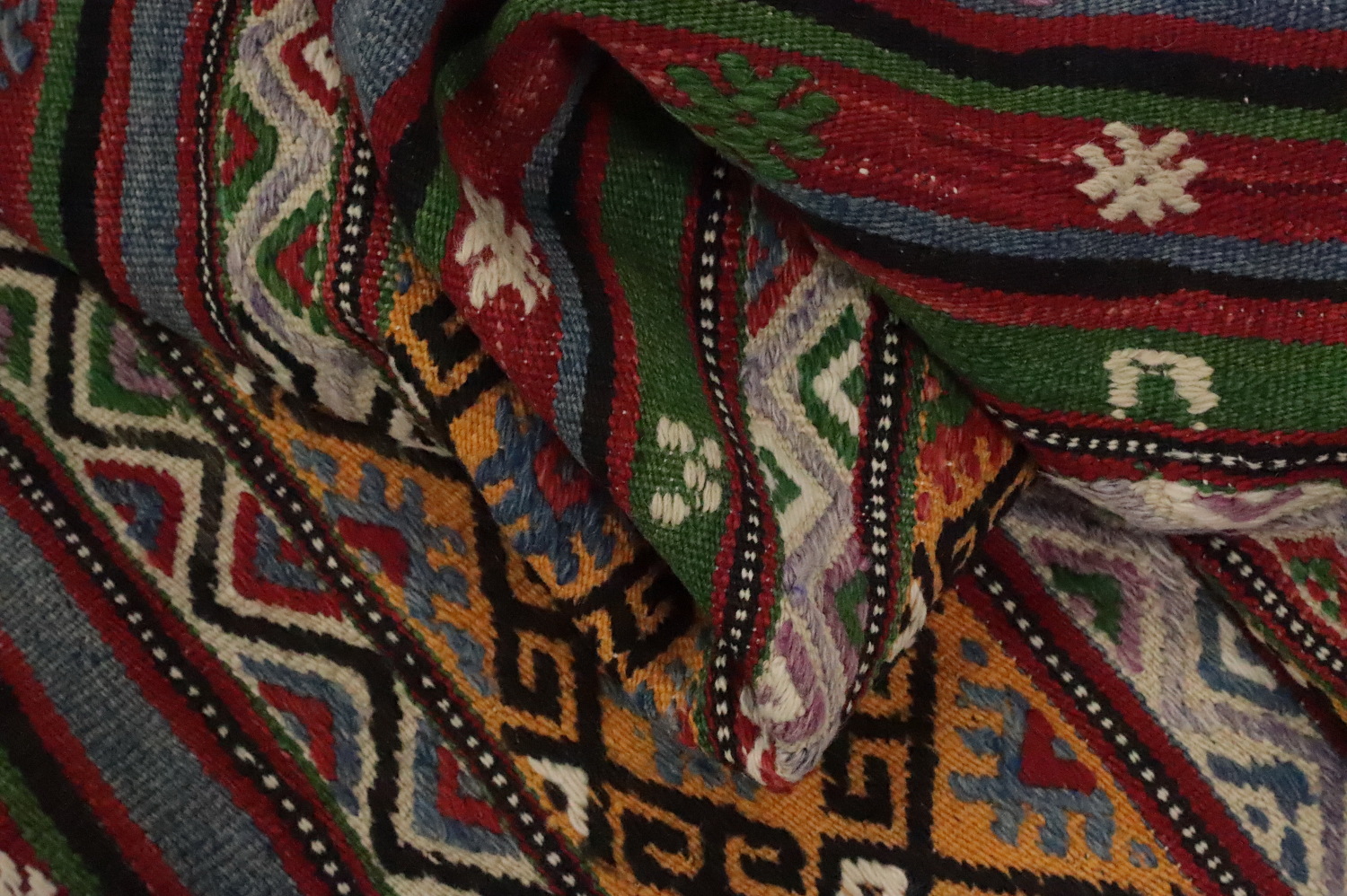 Vegetable Dye Kilim Turkish Area Rug 5x8
