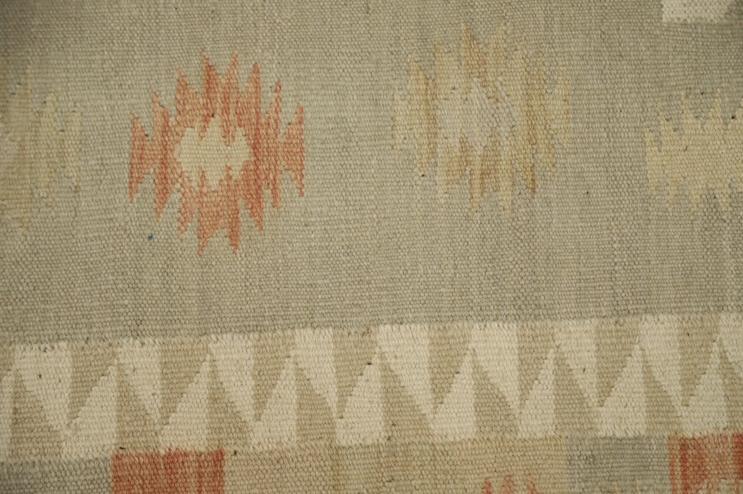 Vegetable Dye Geometric Kilim Handwoven Area Rug 5x8