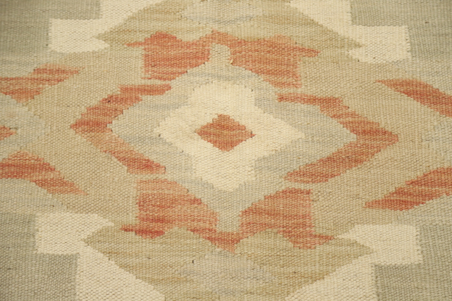 Vegetable Dye Geometric Kilim Handwoven Area Rug 5x8