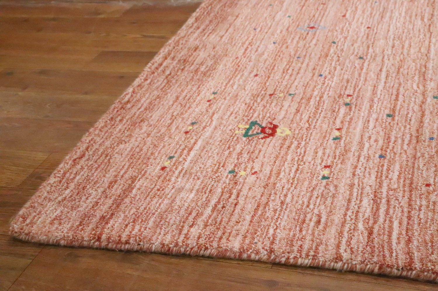 Natural Charm: Terracotta Gabbeh Square Area Rug 10x10