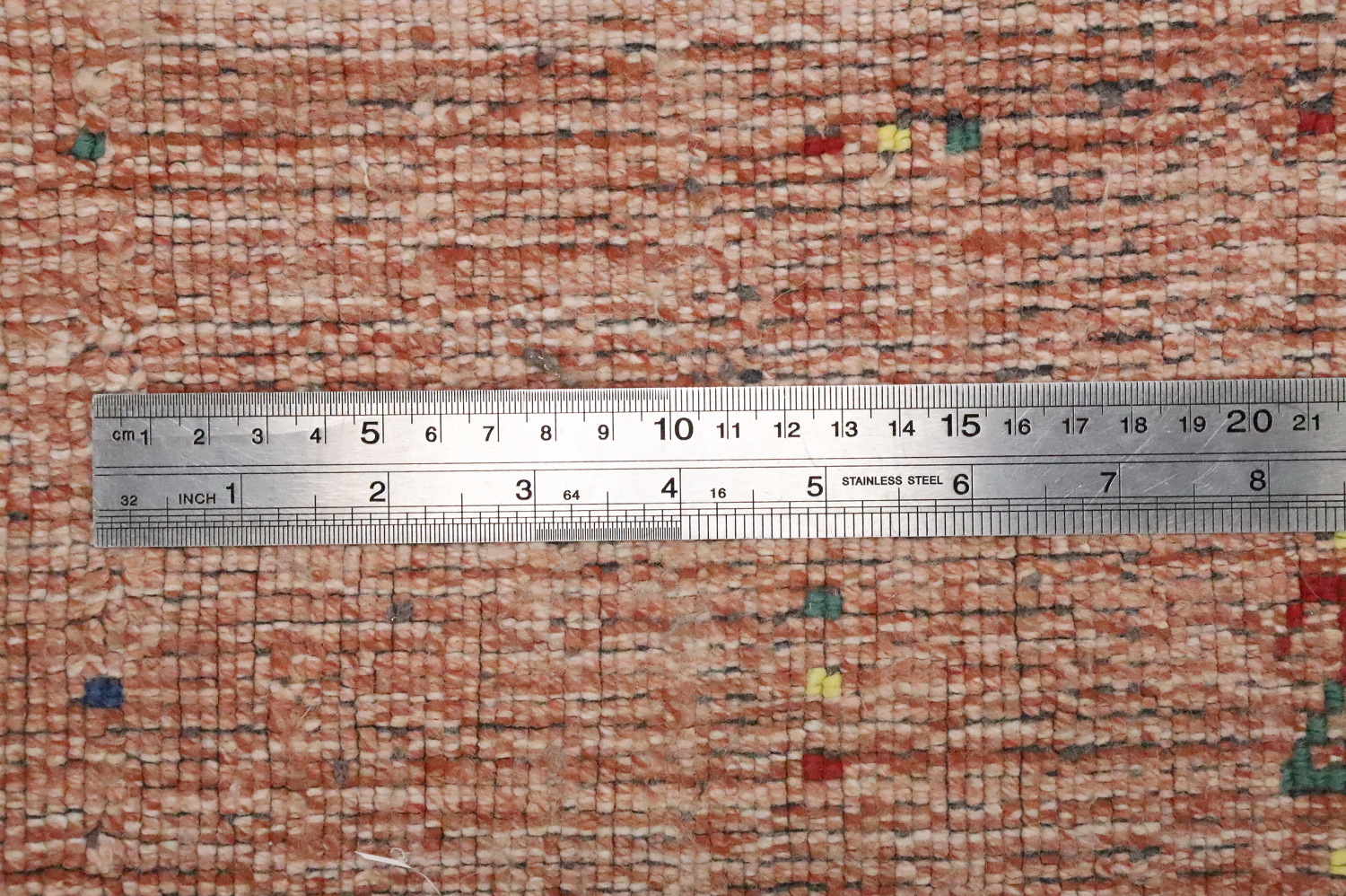 Natural Charm: Terracotta Gabbeh Square Area Rug 10x10