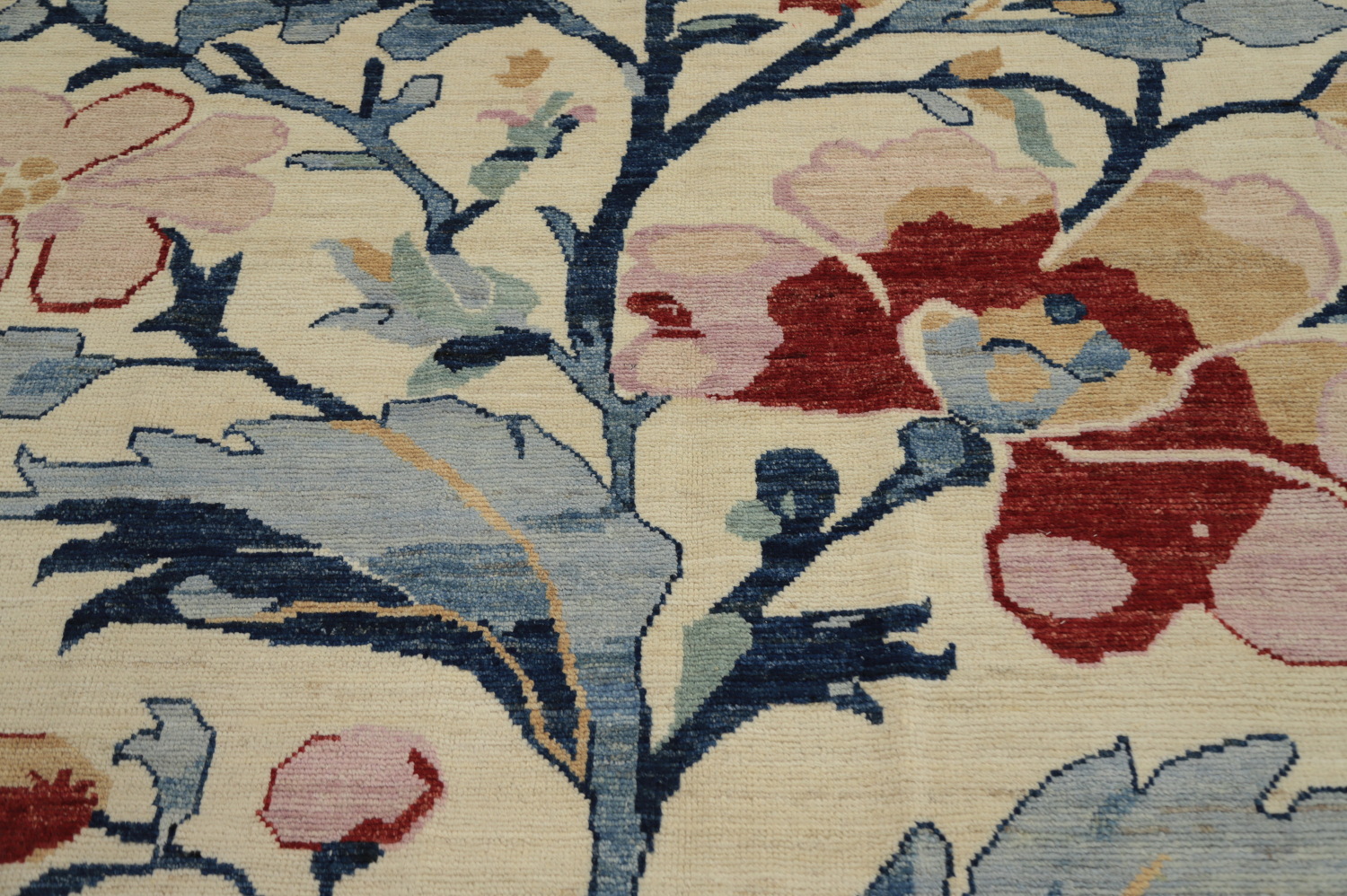 Vegetable Dye Floral Oushak Oriental Area Rug 7x10