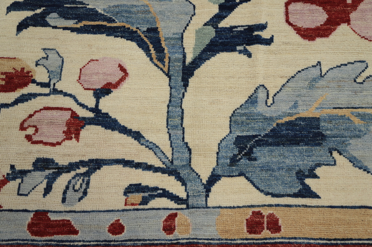 Vegetable Dye Floral Oushak Oriental Area Rug 7x10