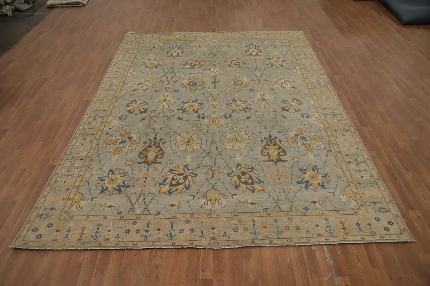 Handmade Floral Kazak Vegetable Dye Area Rug 9x12