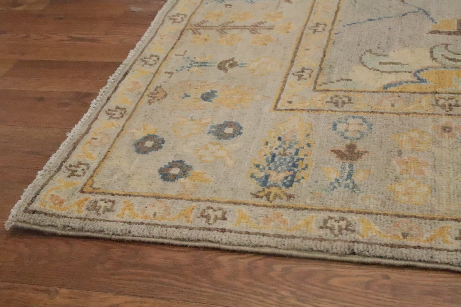 Handmade Floral Kazak Vegetable Dye Area Rug 9x12