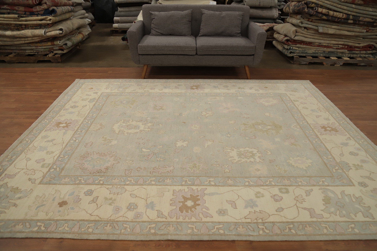 Handmade Wool Oushak Vegetable Dye Area Rug 8x10
