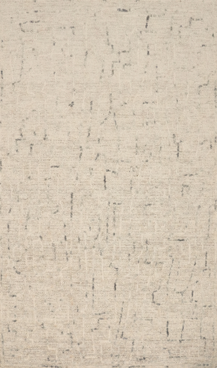 Abstract Design Oriental Area Rug 5x8 in Muted Color Shades