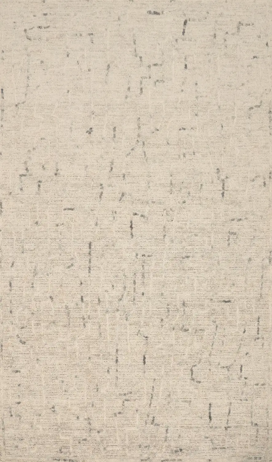 Abstract Design Oriental Area Rug 5x8 in Muted Color Shades