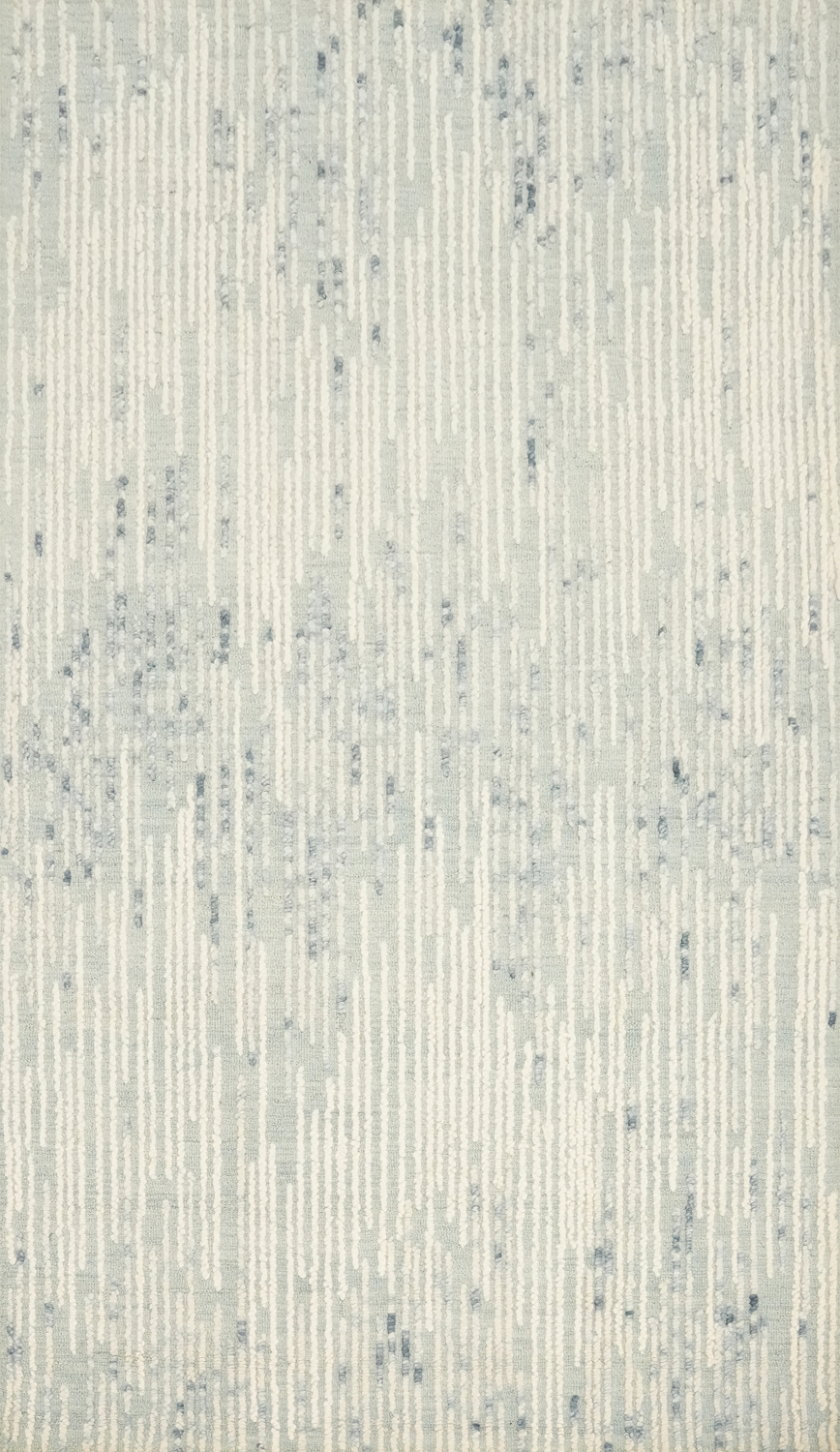 Elegant Linear Modern Area Rug 5x8 in Soft Neutral Colors