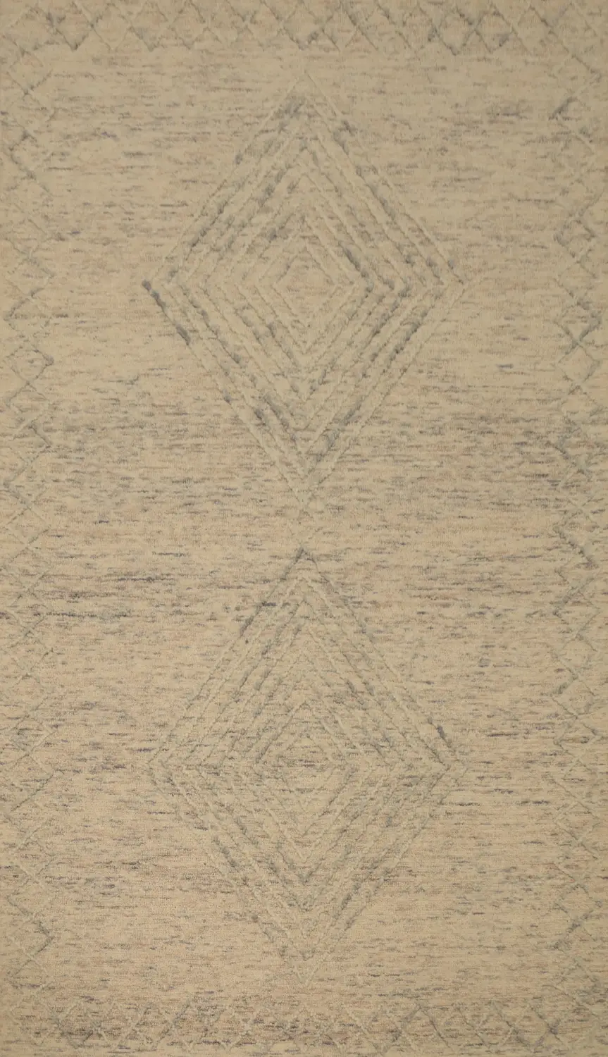 Hand Tufted Wool Modern Oriental Area Rug 5x8